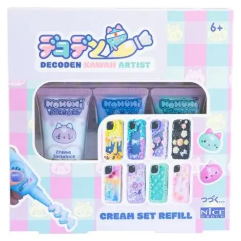 Kit Rezerve Pasta Decoden , 3 tuburi colorate pentru decor kawaii DIY