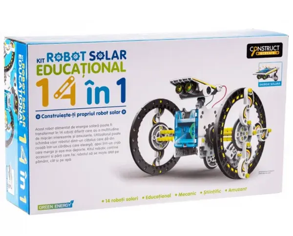 Kit robotica de constructie Roboti Solari 14 in 1 (RO)