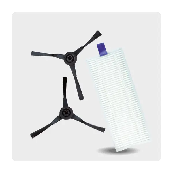Kit Rowenta ZR130002 cu filtru de inalta performanta si perii laterale compatibil cu aspiratorul robot Rowenta X-Plorer S130 AI seriile RR90xx