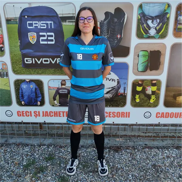 Kit Rugby GIVOVA - EF50 Gri cu Turcoaz, M
