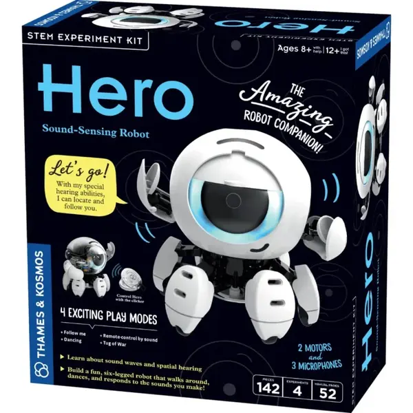 Kit STEM Robot Hero cu detectare sonora (EN)