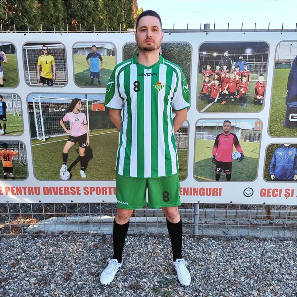 Kit Supporter MC GIVOVA - EF48 Alb cu verde, XL