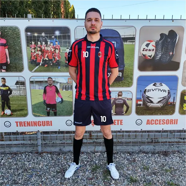 Kit Supporter MC GIVOVA - EF48 BLEUMARIN CU ROSU, M