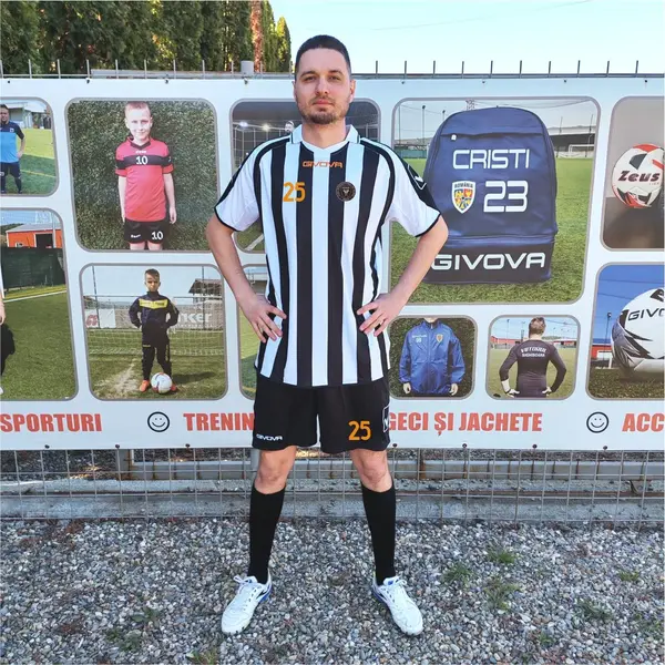 Kit Supporter MC GIVOVA - EF48 NEGRU CU ALB, 2XS