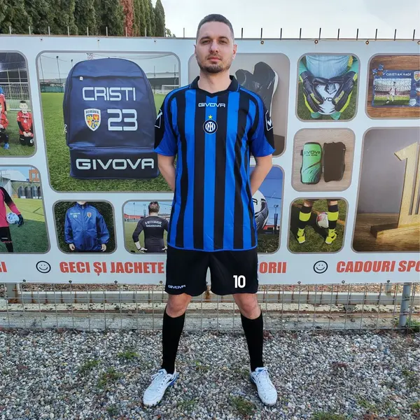 Kit Supporter MC GIVOVA - EF48 NEGRU CU ALBASTRU, XL