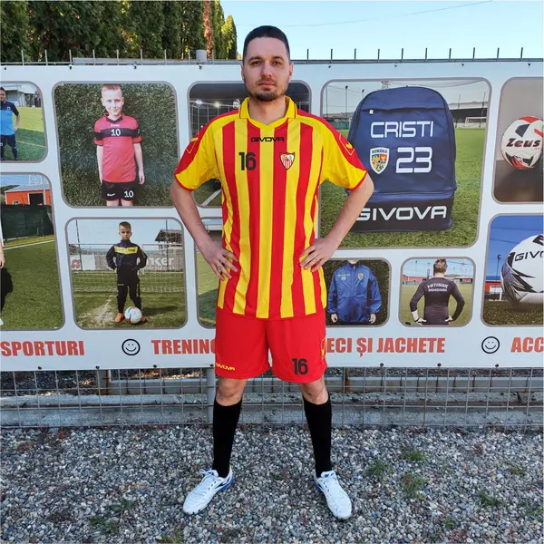 Kit Supporter MC GIVOVA - EF48 ROSU CU GALBEN, XL