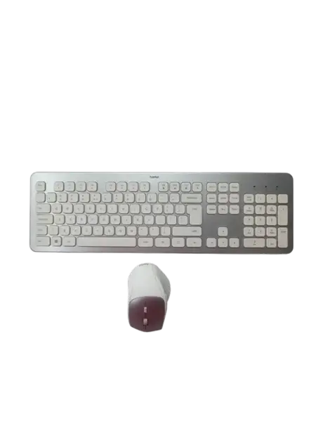 Kit Tastatura + Mouse Hama KMW-700, Wireless, USB (Gri/Alb)