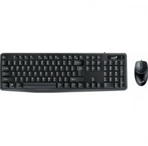 Kit tastatura si mouse Genius KM-170 USB, Wired (Negru)