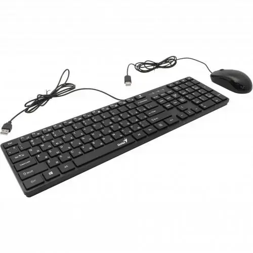 Kit Tastatura si Mouse Genius SlimStar C126, USB, 1000dpi (Negru)