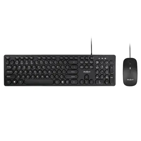 Kit tastatura si mouse Rebel WDS200 (Negru)