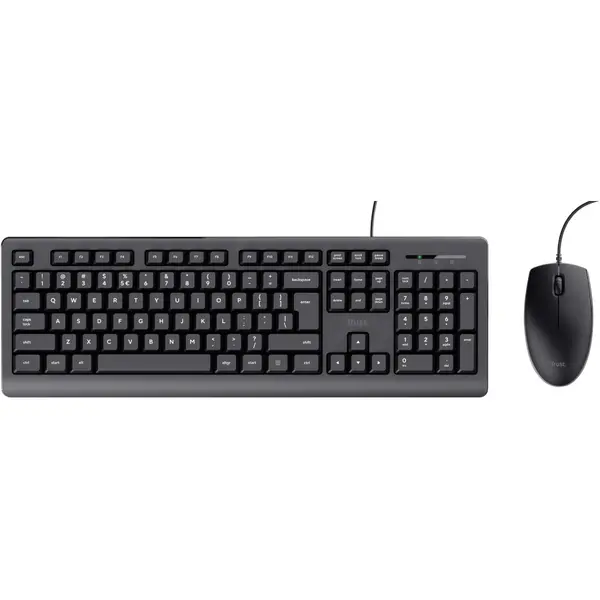 Kit tastatura si mouse TR-24645 Trust Basic, Negru