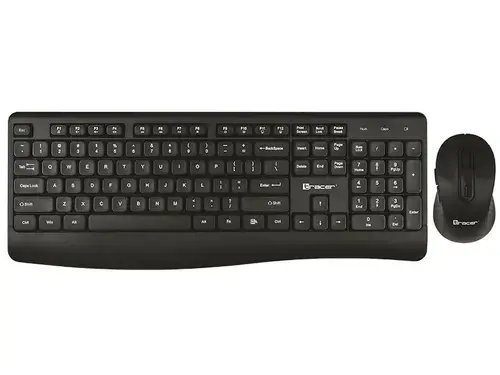 Kit tastatura Tracer Bartix II RF + mouse, Wireless 2.4Ghz, USB (Negru)