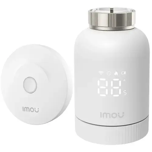 Kit termostat inteligent Imou KIT-TRV1-EU-2, ZigBee, control vocal, Alb