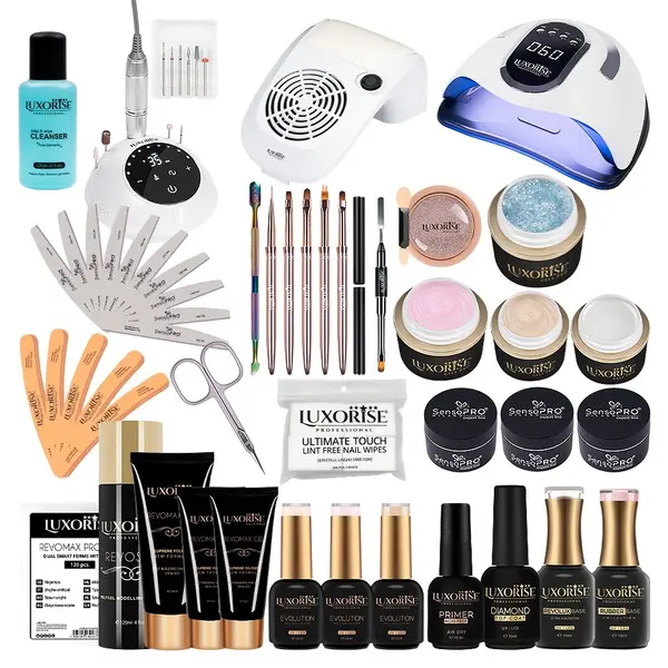 Kit Unghii False cu Gel & Polygel, Oja Semipermanenta PRO101