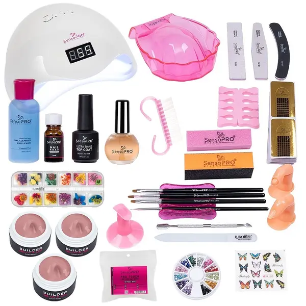 Kit Unghii Gel cu Lampa LUXORISE - Promotie #07