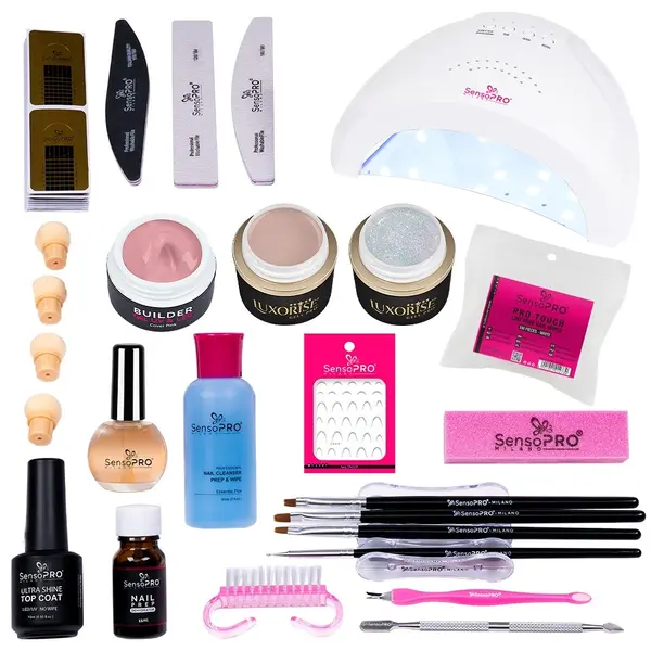 Kit Unghii Gel Manichiura French & Baby Boomer SensoPRO - Promotie #05