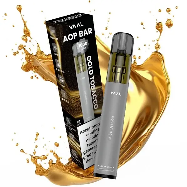 Kit VAAL AOP Bar 1000 pufuri 20mg - Gold Tobacco