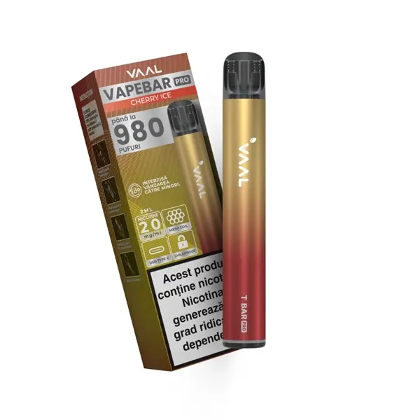 Kit Vapebar PRO 980 pufuri 20mg - Cherry Ice