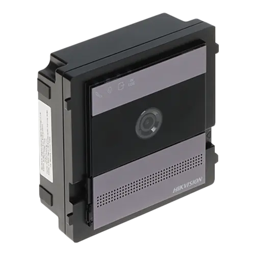 Kit videointerfon 2 fire pentru 1 familie, monitor 7 inch, Alarma, IK08, Card 32GB, Al - Hikvision DS-KIS704EY-AL