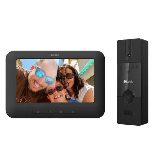 Kit videointerfon analogic Hikvision HiLook VI-K12P, 4 fire, ecran 7 TFT, Camera 2MP FULL HD, plug and play