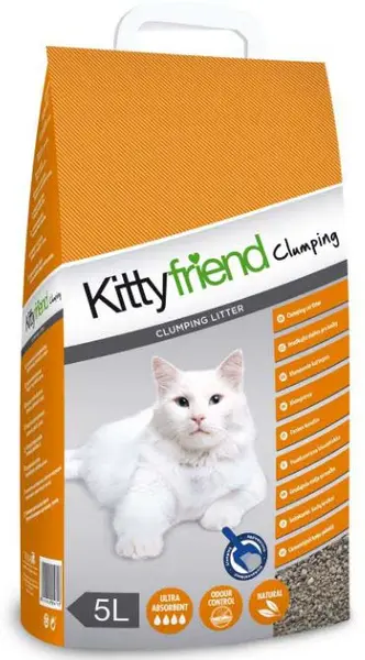 KITTYFRIEND Clumping Nisip pentru pisici, bentonită 5L/5,25kg