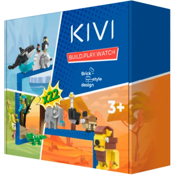 KIVI Set de accesorii pentru Kivi KidsTV „Animalele”, varsta 3+, Multicolor