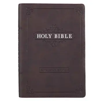 KJV Bible Giant Print Full Size Black, Leather/***