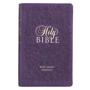 KJV Bible Giant Print Purple, Leather/***