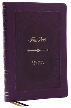 KJV Bible, Giant Print Thinline Bible, Vintage Series, Leathersoft, Purple, Red Letter, Comfort Print: King James Version/Thomas Nelson