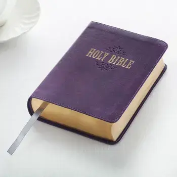 KJV Compact Large Print Lux-Leather Purple, Hardcover/***