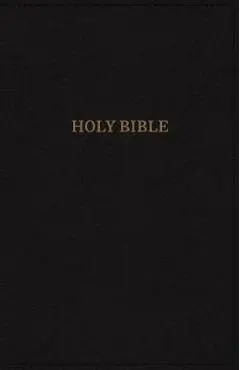 KJV, Deluxe Reference Bible, Giant Print, Imitation Leather, Black, Red Letter Edition - Thomas Nelson