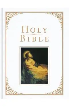 KJV Family Bible, Deluxe White Bonded Leather-Over-Board - Holman Bible Publishers