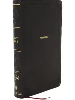 KJV Giant Print End-of-Verse Reference Bible, Black Leathersoft, Red Letter, Comfort Print/Thomas Nelson