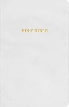 KJV Gift and Award Bible, White Imitation Leather - Holman Bible Staff
