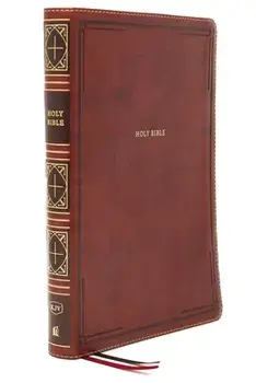 KJV Holy Bible, Giant Print Thinline Bible, Brown Leathersoft, Red Letter, Comfort Print: King James Version. King James Version/Thomas Nelson