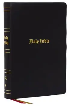 KJV Holy Bible, Super Giant Print Reference Bible, Black, Genuine Leather, 43,000 Cross References, Red Letter, Comfort Print: King James Version/Thomas Nelson