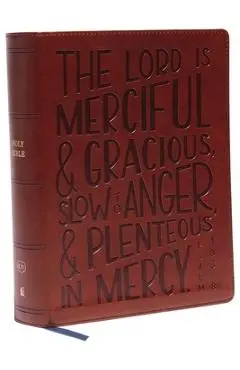 Kjv, Journal Reference Edition Bible, Verse Art Cover Collection, Leathersoft, Brown, Red Letter, Comfort Print: Let Scripture Explain Scripture. Refl - Thomas Nelson