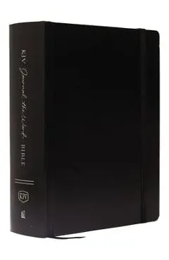 KJV, Journal the Word Bible, Large Print, Hardcover, Black, Red Letter Edition: Reflect, Journal, or Create Art Next to Your Favorite Verses - Thomas Nelson