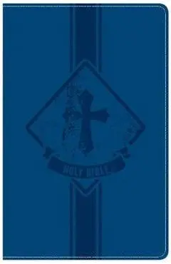 KJV Kids Bible, Royal Blue Leathertouch - Holman Bible Staff