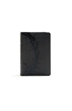 KJV Large Print Compact Reference Bible, Charcoal Leathertouch - Holman Bible Staff