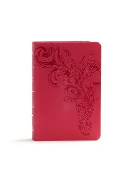 KJV Large Print Compact Reference Bible, Pink Leathertouch - Holman Bible Staff