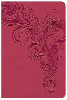 KJV Large Print Compact Reference Bible, Pink Leathertouch/Holman Bible Staff