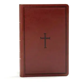 KJV Large Print Personal Size Reference Bible, Brown Leathertouch Indexed/Holman Bible Staff