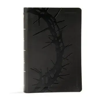 KJV Large Print Personal Size Reference Bible, Charcoal Leathertouch/Holman Bible Staff