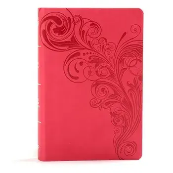KJV Large Print Personal Size Reference Bible, Pink Leathertouch/Holman Bible Staff