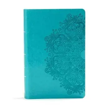 KJV Large Print Personal Size Reference Bible, Teal Leathertouch/Holman Bible Staff