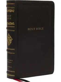 KJV Large Print Reference Bible, Black Leathersoft, Red Letter, Comfort Print, Thumb Indexed (Sovereign Collection). Holy Bible, King James Version/Thomas Nelson