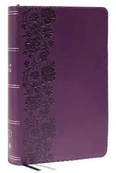 KJV, Personal Size Large Print Single-Column Reference Bible, Leathersoft, Purple, Red Letter, Comfort Print. Holy Bible, King James Version/Thomas Nelson