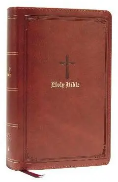 Kjv, Personal Size Large Print Single-Column Reference Bible, Leathersoft, Brown, Red Letter, Comfort Print: Holy Bible, King James Version - Thomas Nelson