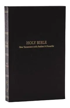 Kjv, Pocket New Testament with Psalms and Proverbs, Black Softcover, Red Letter, Comfort Print - Thomas Nelson